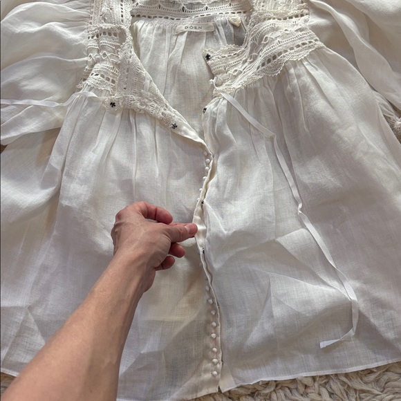 Doen White Lace Blouse - Picture 6 of 16